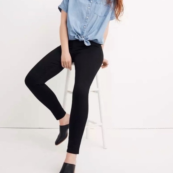 Madewell 9” High Rise Skinny Jean Black - 25 Tall - Picture 14 of 14
